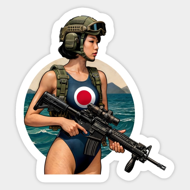 Pinup Girl Sticker by Rawlifegraphic